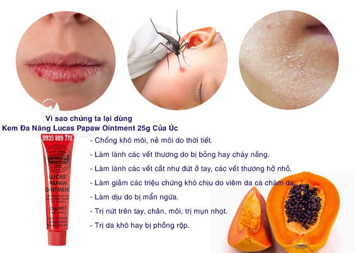 Kem Đa Năng Lucas Papaw Ointment 25g Của Úc