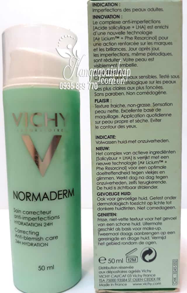 Kem dưỡng ẩm cho da mụn Vichy Normaderm 50ml của Pháp 3