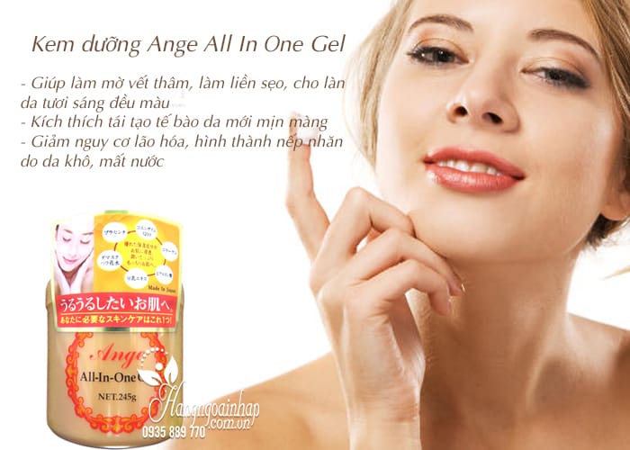 Kem dưỡng Ange All In One Gel 245g chính hãng Nhật Bản 4