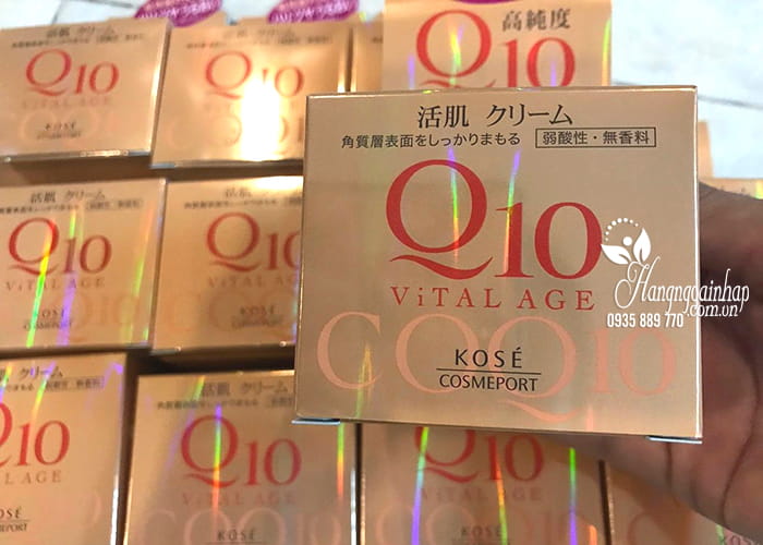 Kem dưỡng da chống lão hóa Kose Q10 Vital Age của Nhật  5