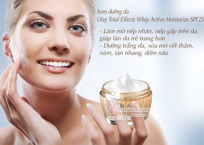 Kem dưỡng da Olay Total Effects Whip Active Moisturize SPF25 3