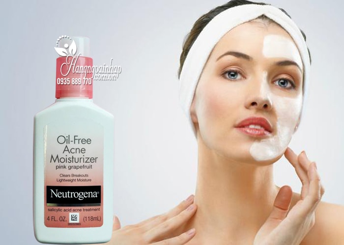 Kem dưỡng Neutrogena Oil Free Acne Moisturizer Pink Grapefruit 2