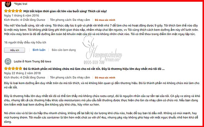 Kem dưỡng Neutrogena Oil Free Acne Moisturizer Pink Grapefruit 4