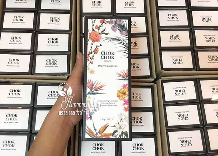 Kem dưỡng trắng da toàn thân Chok Chok Brightening Cream 150g 4