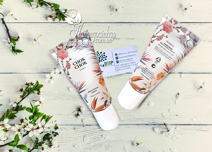 Kem dưỡng trắng da toàn thân Chok Chok Brightening Cream 150g 1