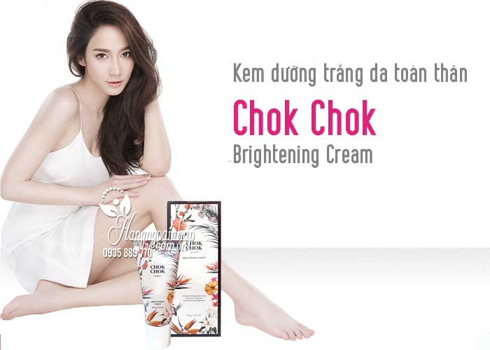 Kem dưỡng trắng da toàn thân Chok Chok Brightening Cream 150g 2
