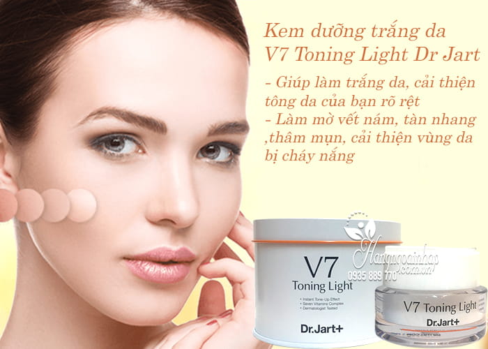 Kem dưỡng trắng da V7 Toning Light Dr Jart 50ml của Hàn Quốc 3