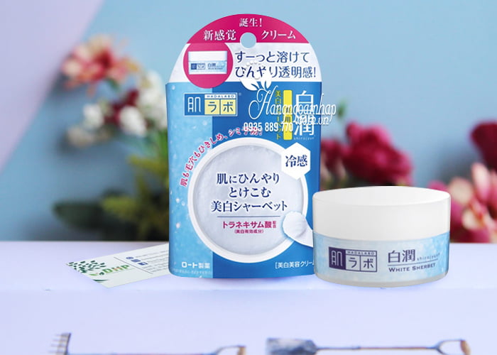 Kem lạnh dưỡng trắng Hada Labo Shirojyun White Sherbet 30g 1