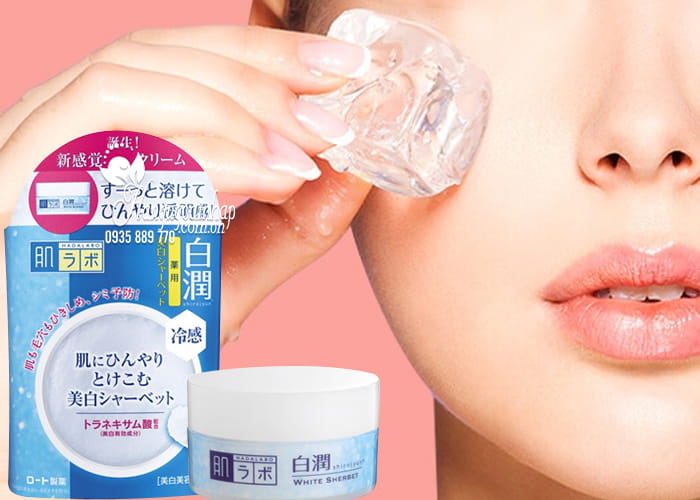 Kem lạnh dưỡng trắng Hada Labo Shirojyun White Sherbet 30g2