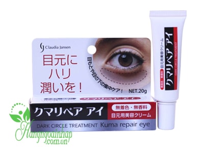 Kem trị thâm quầng mắt Kuma Repair Eye Cream 20g của Nhật Bản