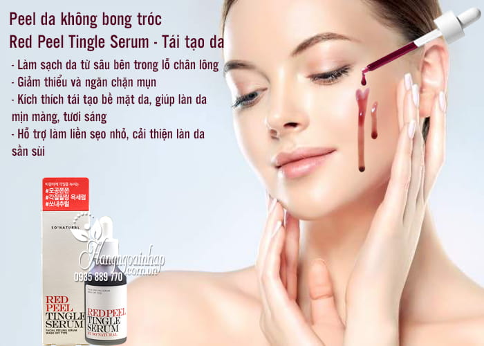 Peel da không bong tróc Red Peel Tingle Serum - Tái tạo da 2