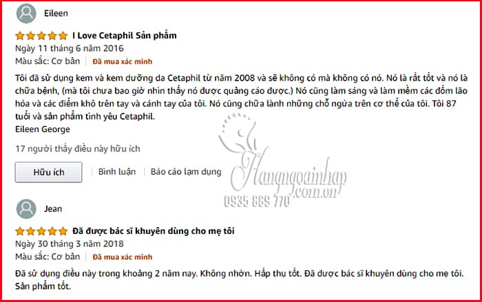 Set 2 kem dưỡng ẩm Cetaphil Moisturizing Cream 566g và 250g 3
