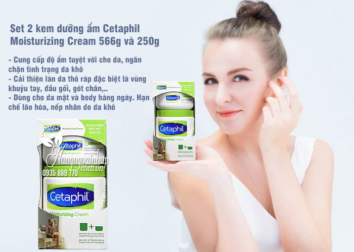 Set 2 kem dưỡng ẩm Cetaphil Moisturizing Cream 566g và 250g 4
