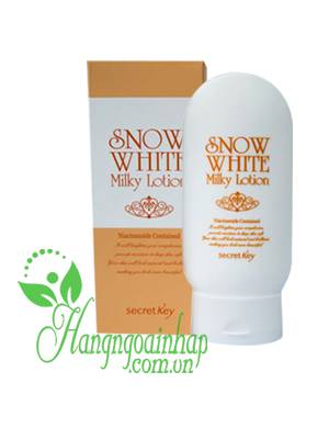 Kem dưỡng trắng da Secret Key Snow White Milky Lotion của Hàn Quốc