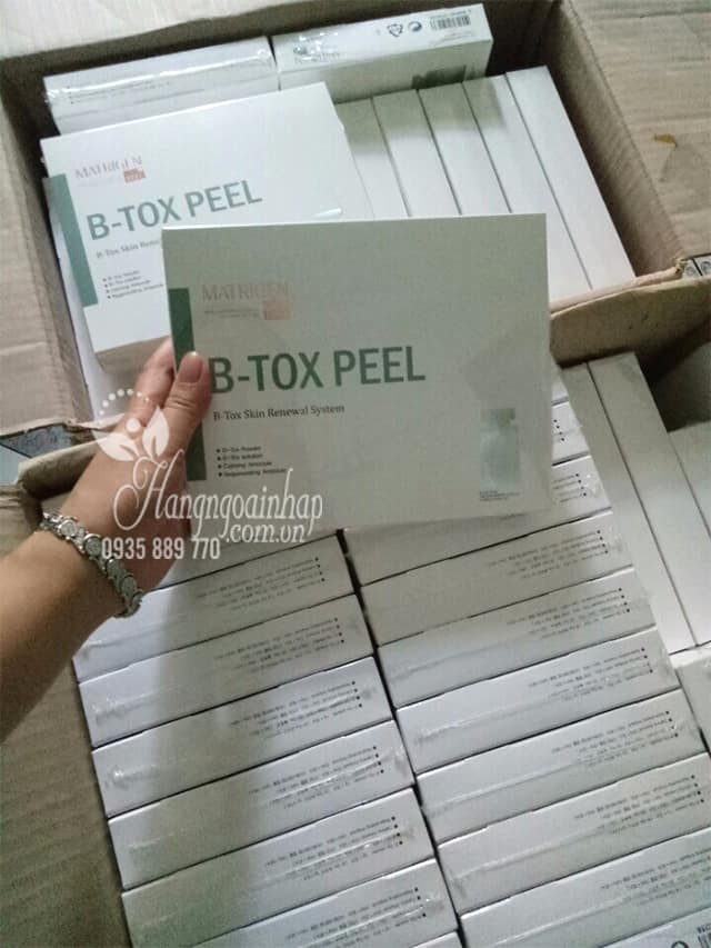 Thay da sinh học bằng vi tảo Matrigen B-Tox Peel Hàn Quốc 3