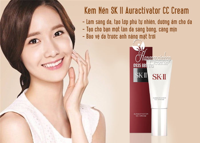 Kem nền sk ii auractivator cc cream Nhật, dưỡng da che khuyết điểmv 2