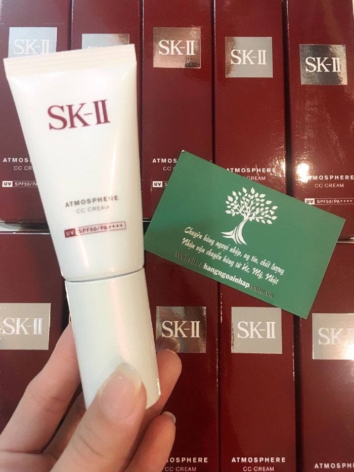 Kem nền sk ii auractivator cc cream Nhật, dưỡng da che khuyết điểm 3