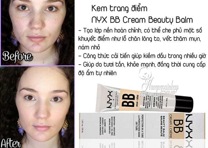 Kem trang điểm NYX BB Cream Beauty Balm 30ml của Mỹ 1