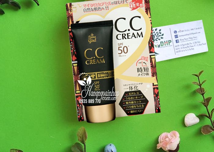 Kem trang điểm Tiara Girl CC Cream SPF50 Nhật Bản tuýp 50ml 1