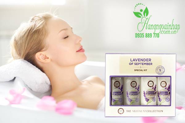 Set 4 chai Sữa tắm và Lotion hoa oải hương Aritaum 