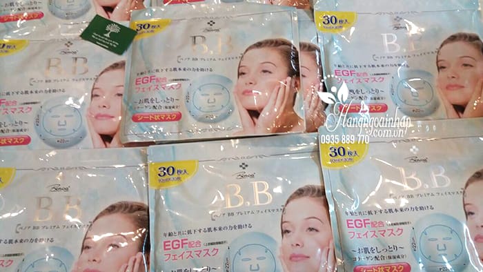 Mặt nạ Collagen BB CC Benoa Nhật Bản túi 30 miếng 6