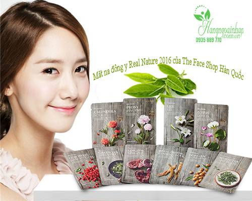 Mặt nạ đông y Real Nature 2016 của The Face Shop Hàn Quốc