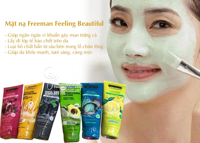 Mặt nạ Freeman Feeling Beautiful 175ml dưỡng da trắng mịn 3