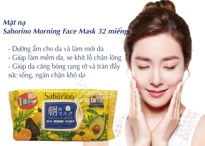 Mặt nạ Saborino Morning Face Mask 32 miếng của Nhật Bản 3