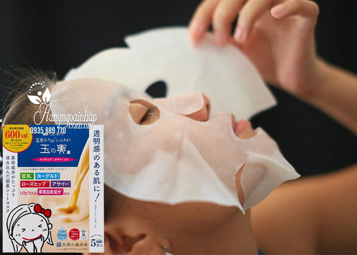 Mặt nạ Tofu Moritaya Soy Milk Yogurt Mask Sheet hộp 5 miếng 2