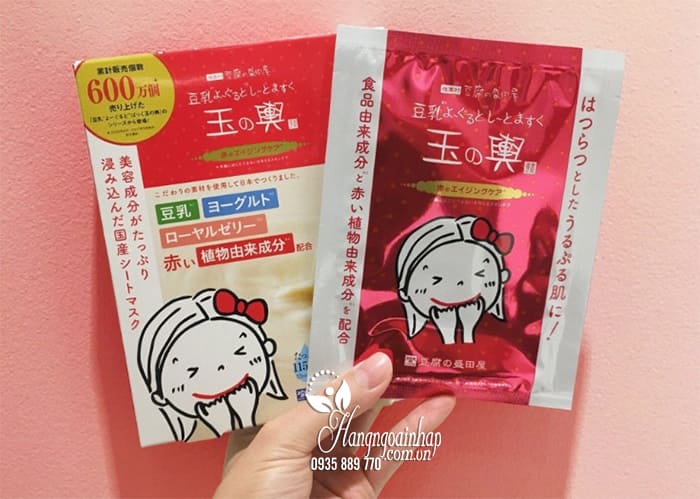 Mặt nạ Tofu Moritaya Soy Milk Yogurt Mask Sheet hộp 5 miếng 4