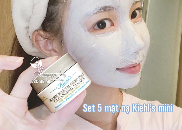 Set 5 mặt nạ Kiehl’s mini 14ml - Dưỡng da trắng mịn màng 2