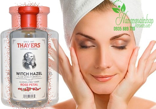 Nước hoa hồng Thayers Alcohol Free Witch Hazel Toner của Mỹ