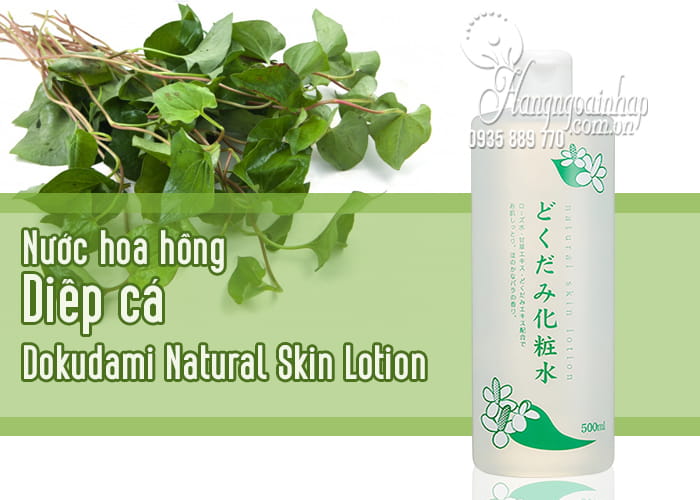 Nước hoa hồng diếp cá Dokudami Natural Skin Lotion Nhật 1