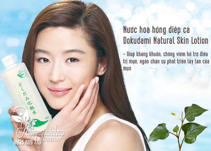 Nước hoa hồng diếp cá Dokudami Natural Skin Lotion Nhật 2