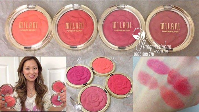 Phấn má hồng Milani Rose Powder Blush chính hãng Mỹ 4