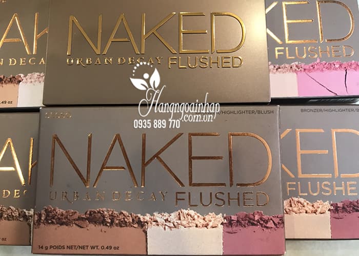 Phấn tạo khối, highlight, má hồng Naked Flushed chính hãng Mỹ 7