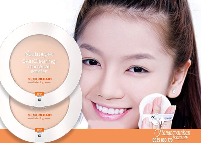 Phấn phủ cho da mụn Neutrogena SkinClearing Mineral Powder của Mỹ 11g