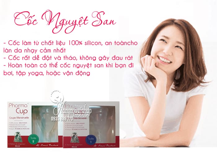 Cốc nguyệt san Pharma Cup Coupe Menstruelle của Pháp 4