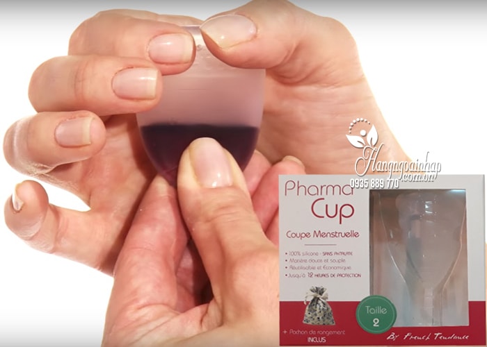 Cốc nguyệt san Pharma Cup Coupe Menstruelle của Pháp 2