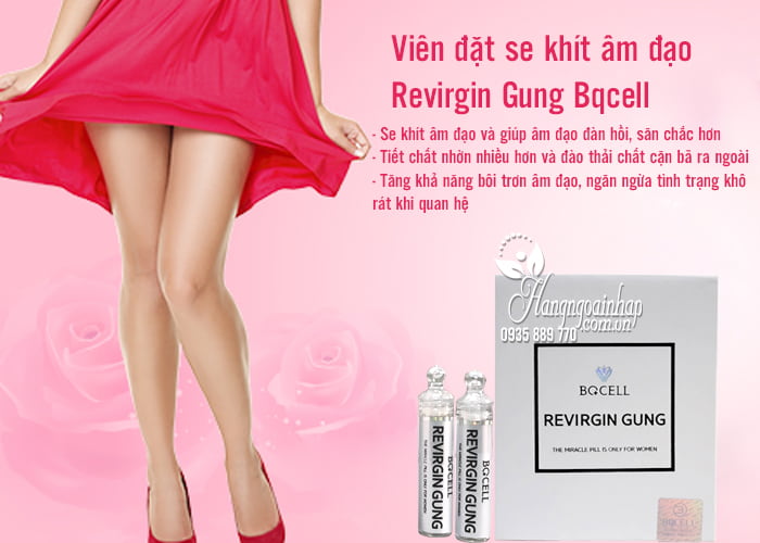 Viên đặt se khít âm đạo Revirgin Gung Bqcell của Hàn Quốc mẫu mới 2018 2