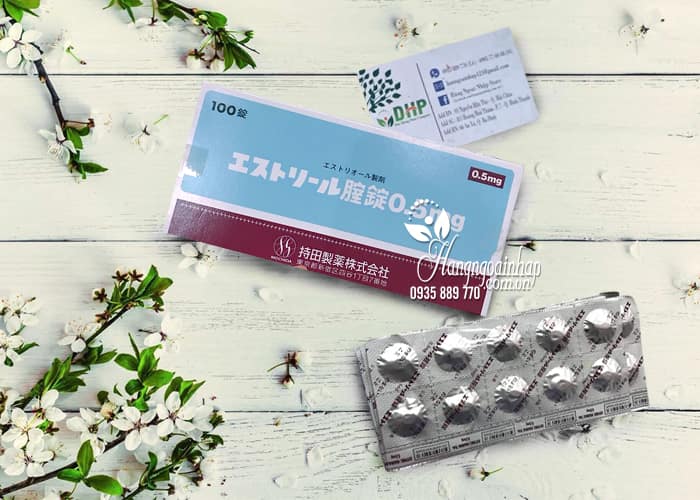 Viên nén âm đạo Estoril 0.5mg vỉ 10 viên Nhật - Chữa viêm, se khít 1