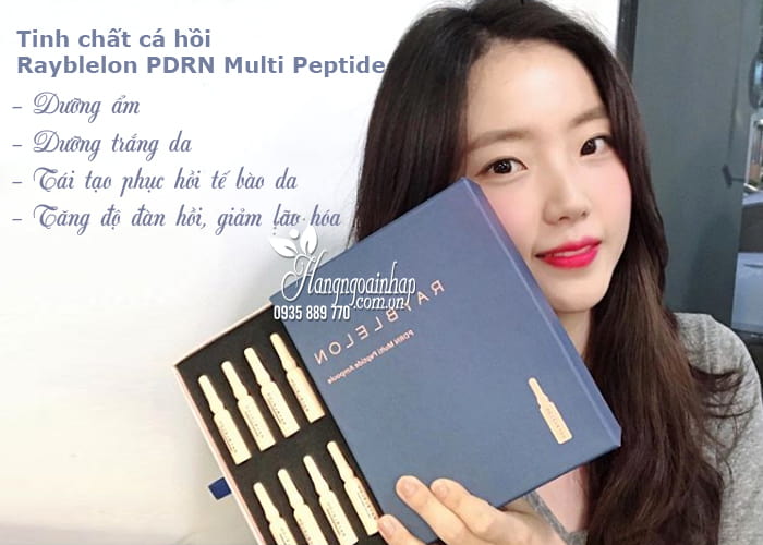 Bộ tinh chất cá hồi Rayblelon PDRN Multi Peptide + cây lăn 4