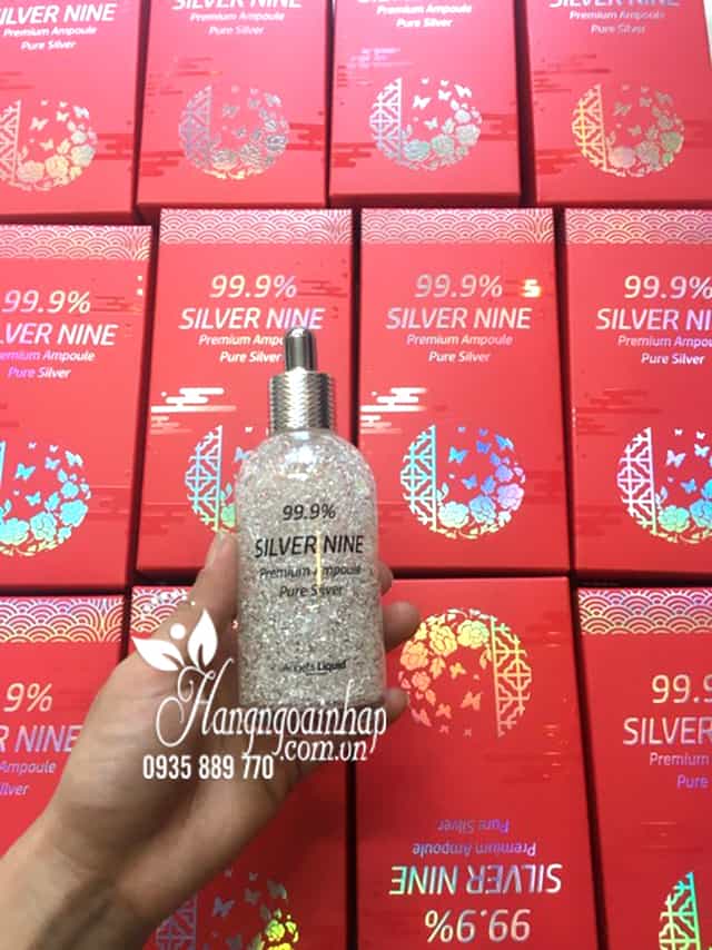 Serum bạc 99.9% Silver Nine Premium Ampoule của Hàn Quốc 5