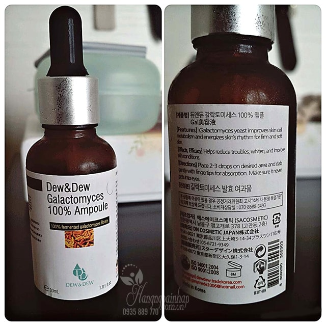 Serum dưỡng trắng Dew&Dew Galactomyces 100% Ampoule 30ml 