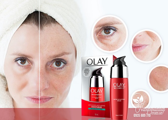 Serum dưỡng ẩm chống lão hóa Olay Regenerist Micro-Sculpting của Mỹ