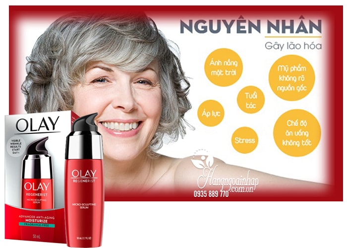 Serum dưỡng ẩm chống lão hóa Olay Regenerist Micro-Sculpting 