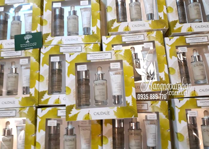 Set Caudalie Vinoperfect dưỡng trắng da trị thâm nám 3 món 4