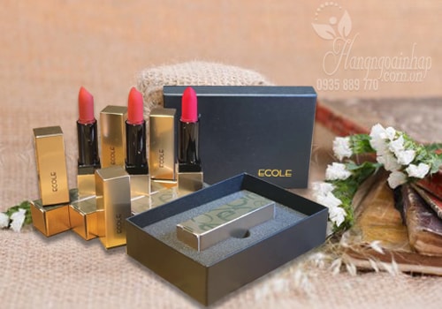 Son Thỏi Lì Ecole Shine Black Lipstick Hàn Quốc 3,5G