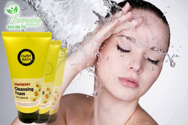 Sữa rửa mặt Happy Bath Natural Soapberry Cleansing Foam 