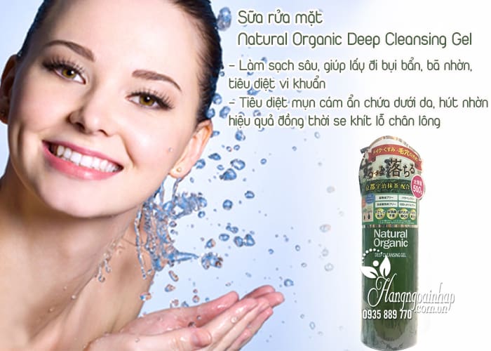 Sữa rửa mặt Natural Organic Deep Cleansing Gel 500g của Nhật 2